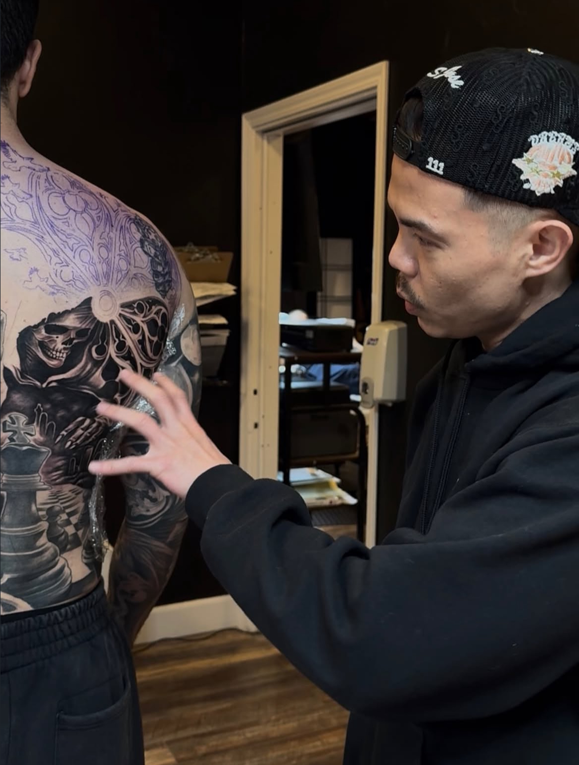 Planning a custom backpiece