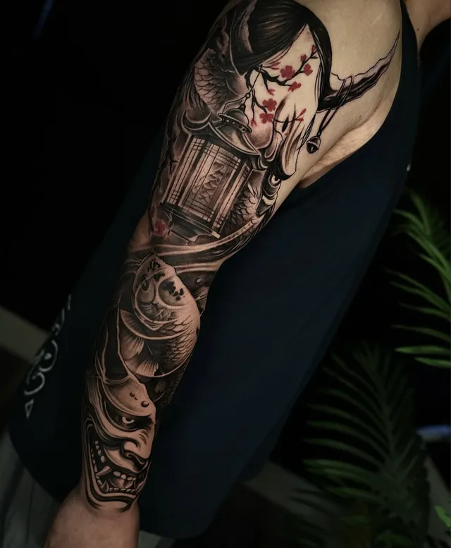 Asian-inspired full sleeve